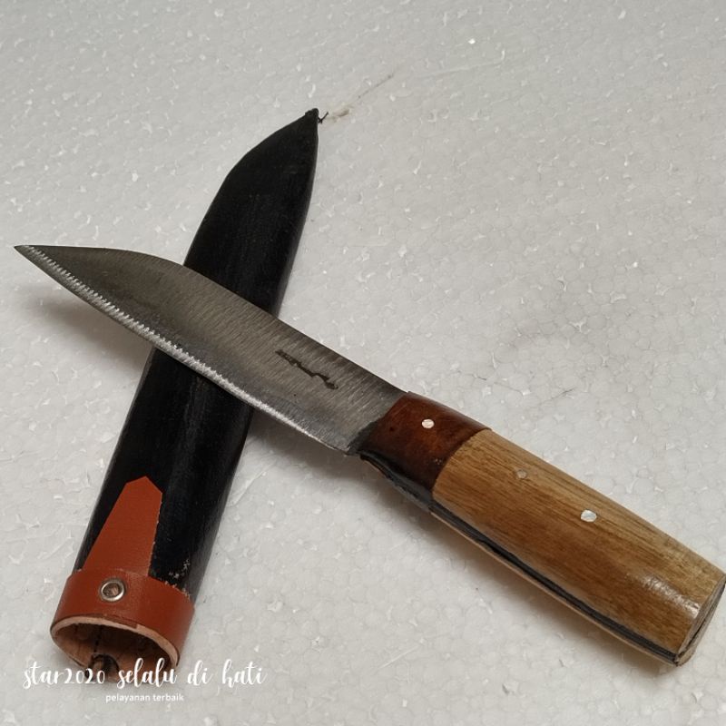 pisau dapur kecil bersarung, pisau daging pisau serbaguna