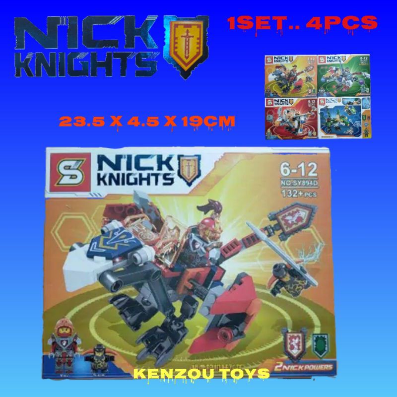 Lego nick knights 1set 4pcs