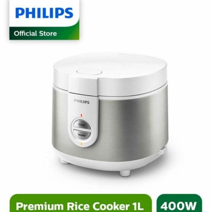 Premium Rice Cooker Philips Penanak Nasi 1 Liter 3In1 - Hd3126 Silver Julikshop