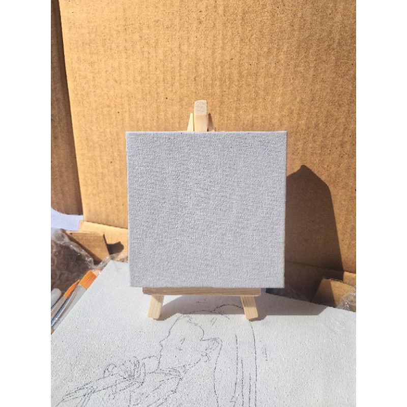 

Mini Canvas and easel with High Quality size 10×10