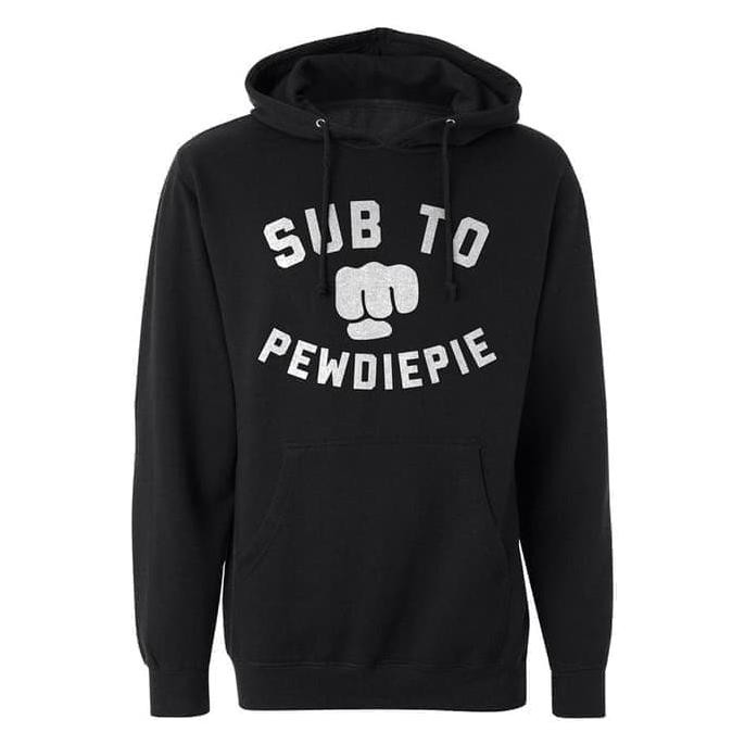 Jaket Hoodie Sub To Pewdiepie Pew Die Pie Jacket Distro Sweater Pria Jumper Laki Wanita Fleece Polos