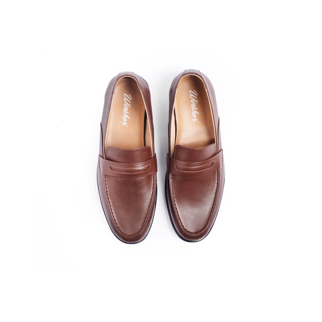 Sepatu Pantofel Slip on - 7804 - Winshor - Caston - Brown