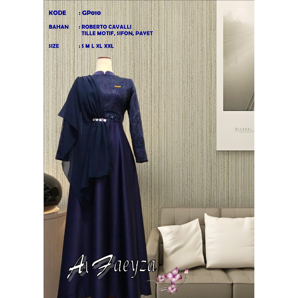 Al Faeyza Gamis Pesta// Busana Muslim GP010