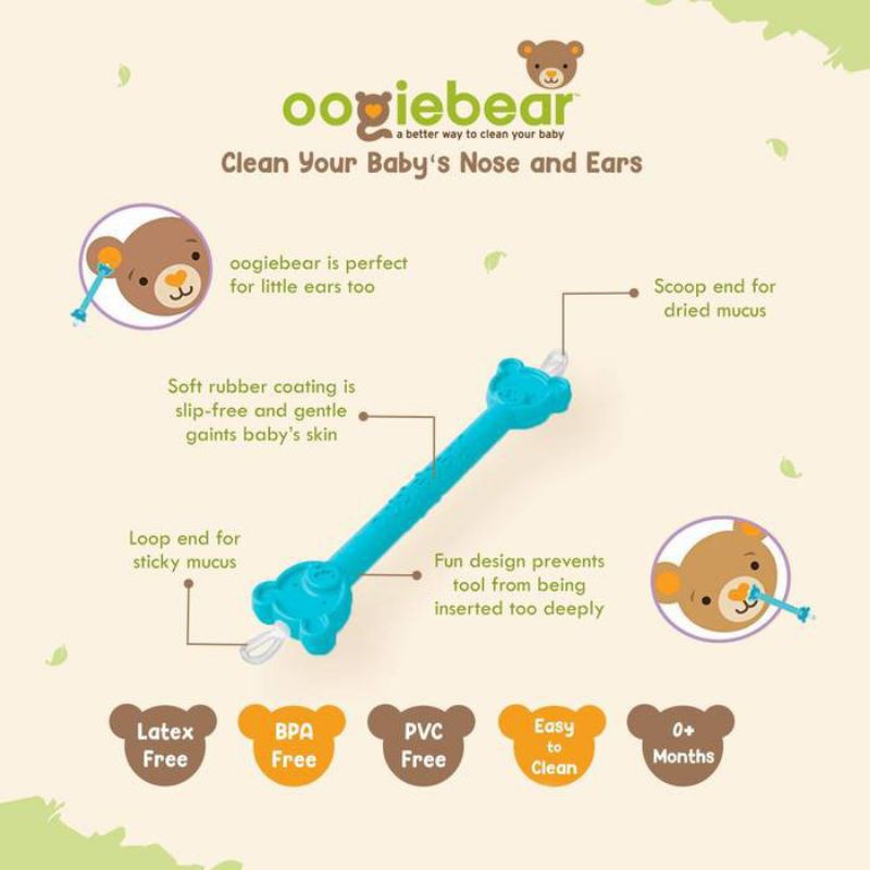 Oogiebear Booger Tool / Oogiebear pembersih Hidung dan Telinga bayi