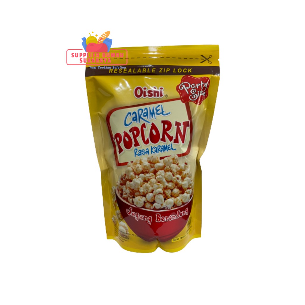 Snack Oishi Popcorn Caramel Coklat 100g