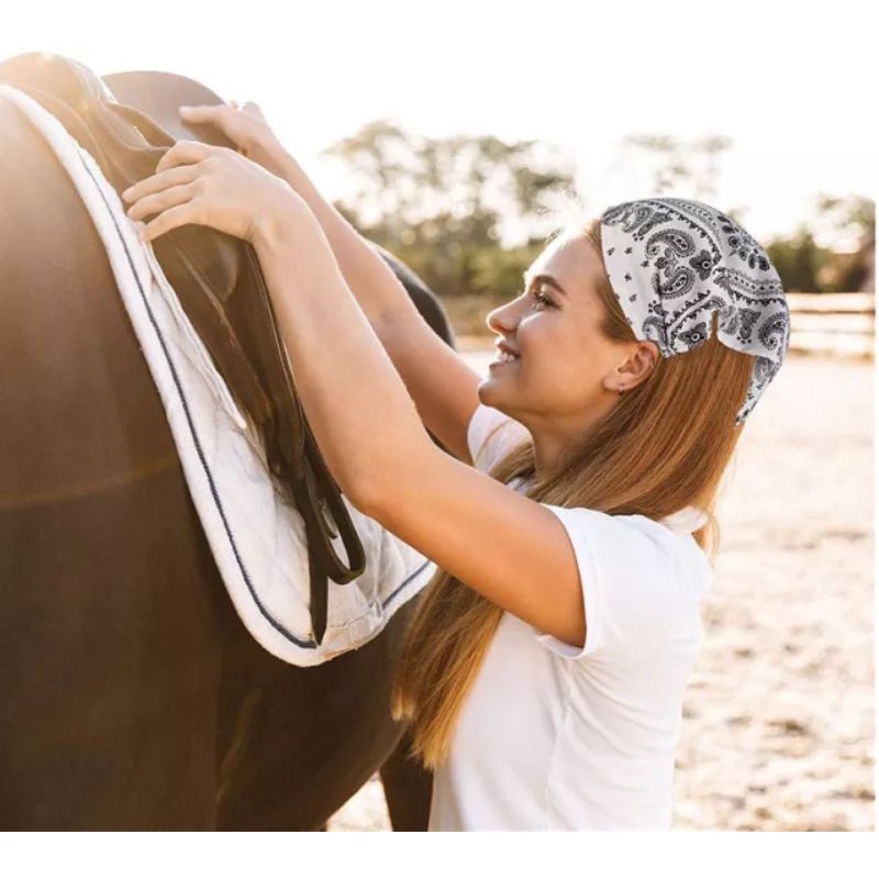 Bandana Lebar Kain Segitiga / Bandana Triangel Segitiga / Bandana korean hitz / Bando Bandana Style Korea