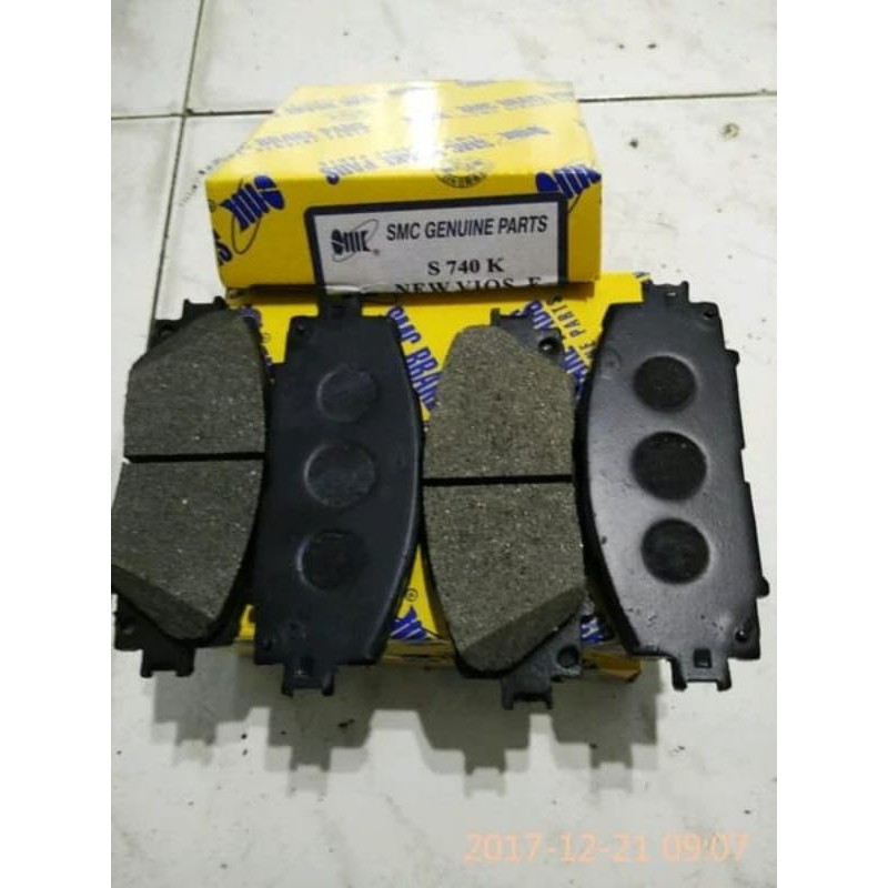 brake pad kampas rem depan yaris new vios smc