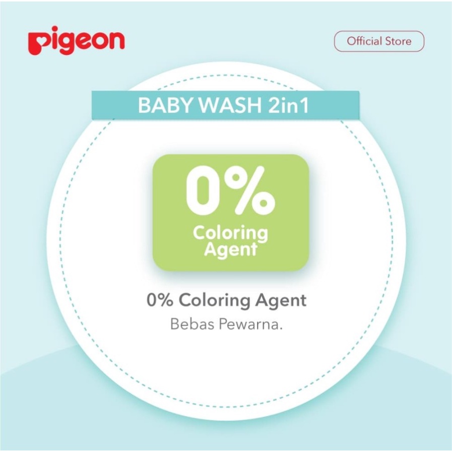 PIGEON Baby Wash 2 in 1 Chamomile 150ml Shampoo Sabun Bayi