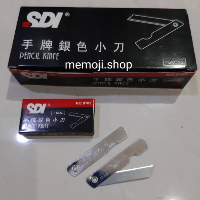 

Pencil Knife / Pisau Lipat Silet SDI (12pc)