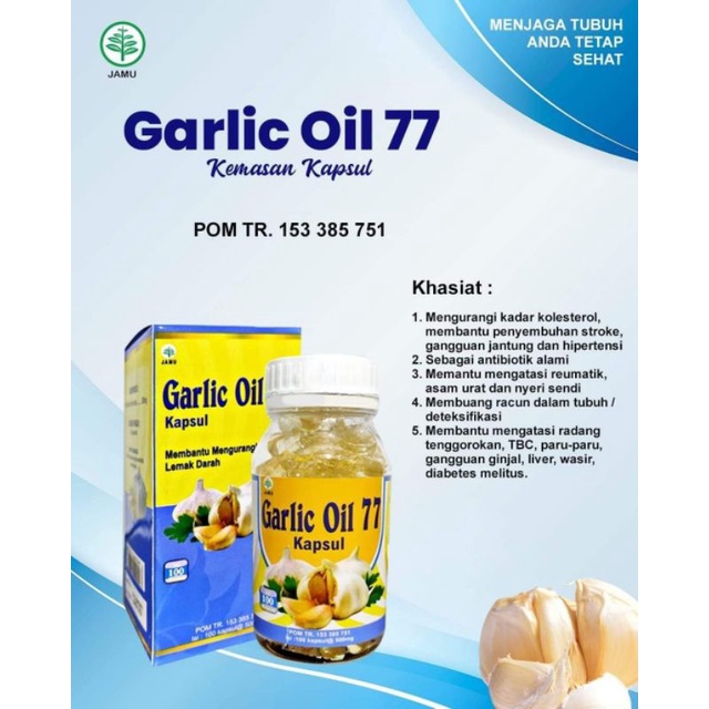 Garlic Oil 77 isi 100kapsul