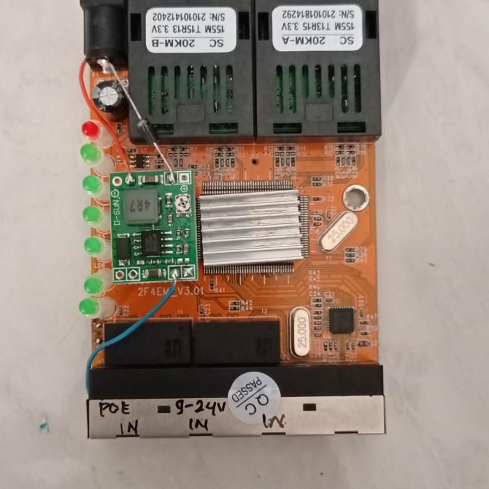 HTB 2 FO 4 LAN Modif POE IN 9-24V 3 Port
