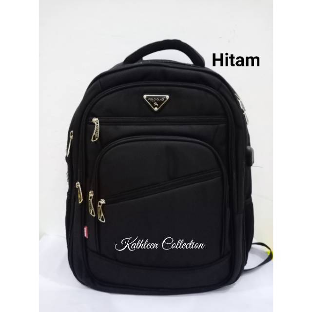 TAS LAPTOP 20 inch POLO GLAD PRIA/ TAS RANSEL SEKOLAH / TAS KERJA PRIA WANITA/ TAS IMPOR TERMURAH