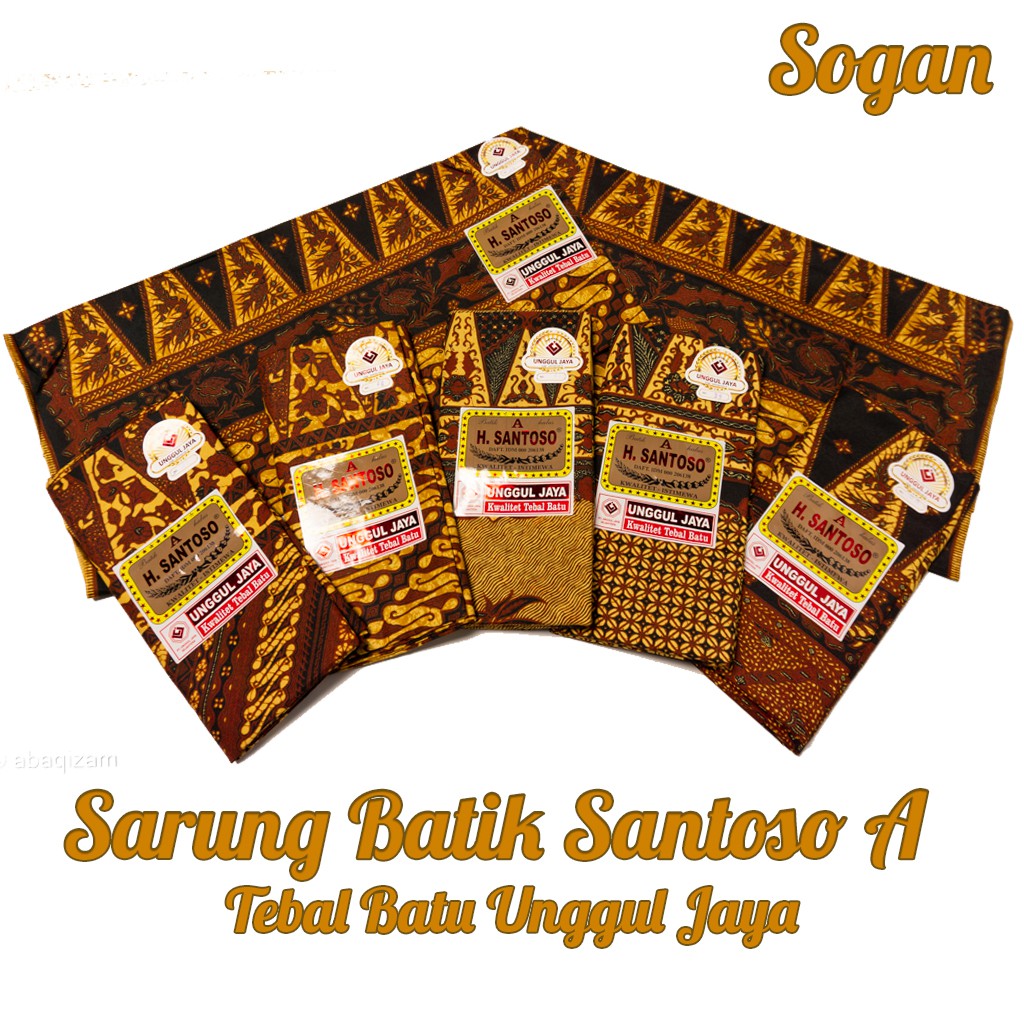 Kain Sarung Batik H Santoso A Halus Bagus Kwalitas istimewa