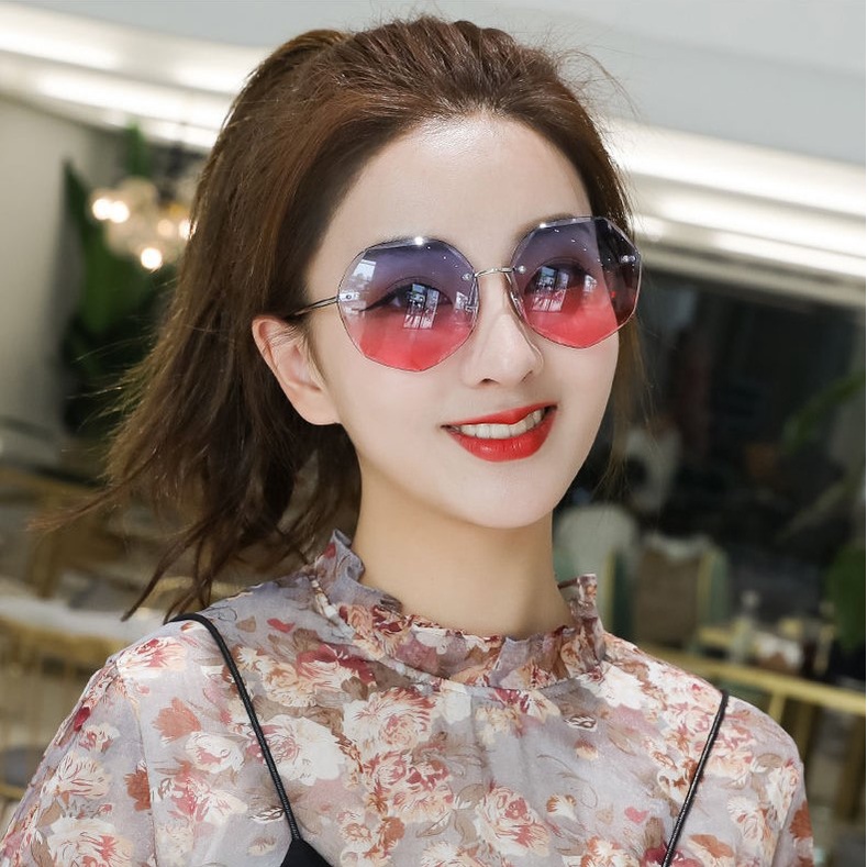 ELFYDO K711 Kacamata Fashion Bentuk Hexagonal Sunglasses Frame Korea Style