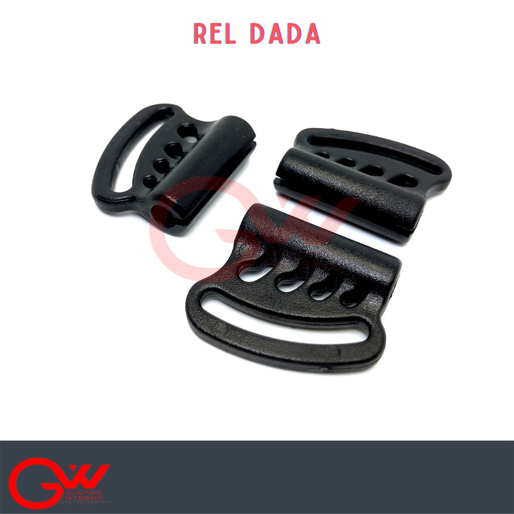 Rel dada Strap Tali Plastik / Buckle Rel Dada 2,0cm Eceran