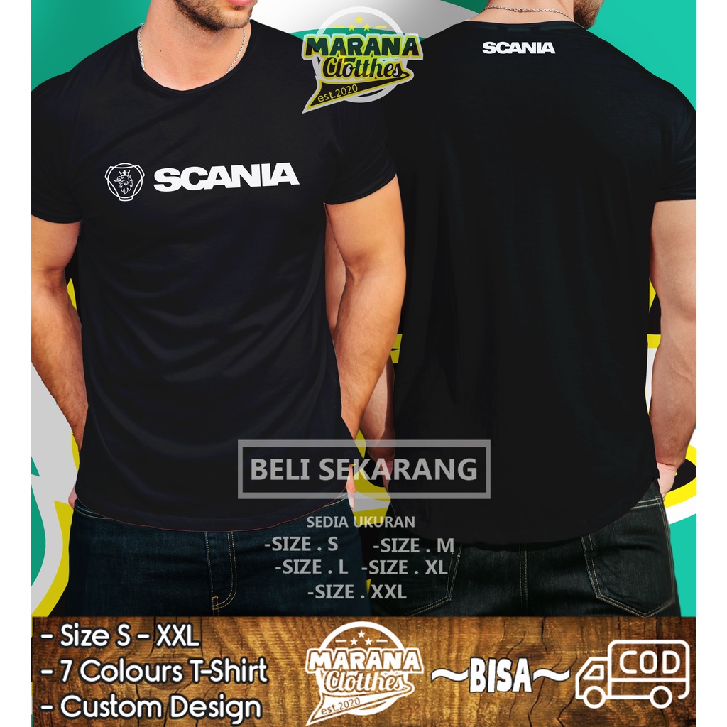 Kaos Busmania Scania Logo Truck Jetbus Baju Otomotif