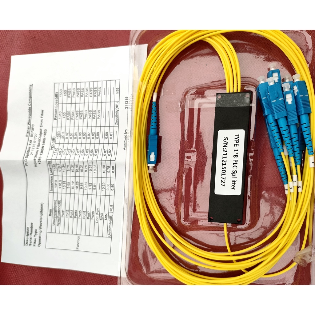 passive splitter 1:8 mini modular high quality / passive splitter 1 8 ( plc )