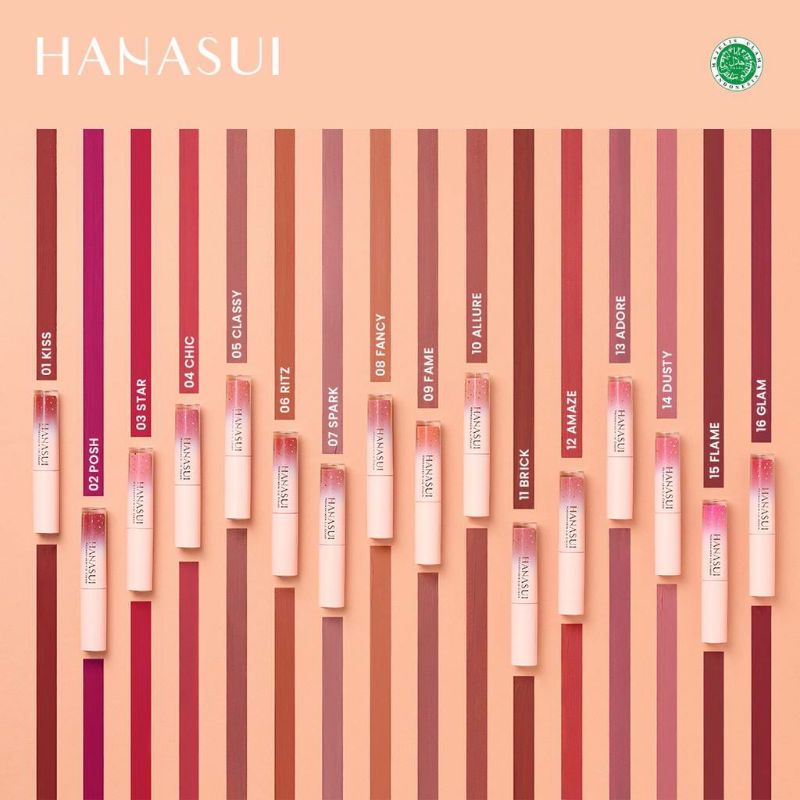 Lip cream hanasui - Lip cream blush - Lipstik hanasui - Lipmatte hanasui - Lip Matte hanasui - Gincu