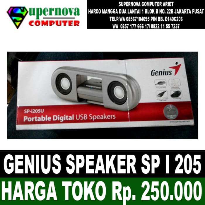 PROMO.. GENIUS SPEAKER SP I 205 PORTABLE