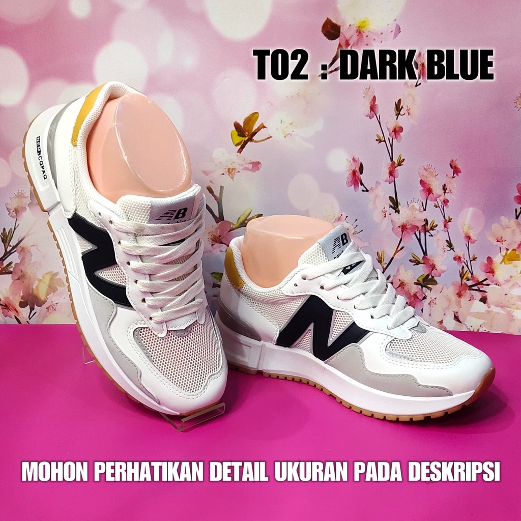 Sepatu Olahraga Perempuan T02 / C81 Sneakers Cewek Korea SPTSW