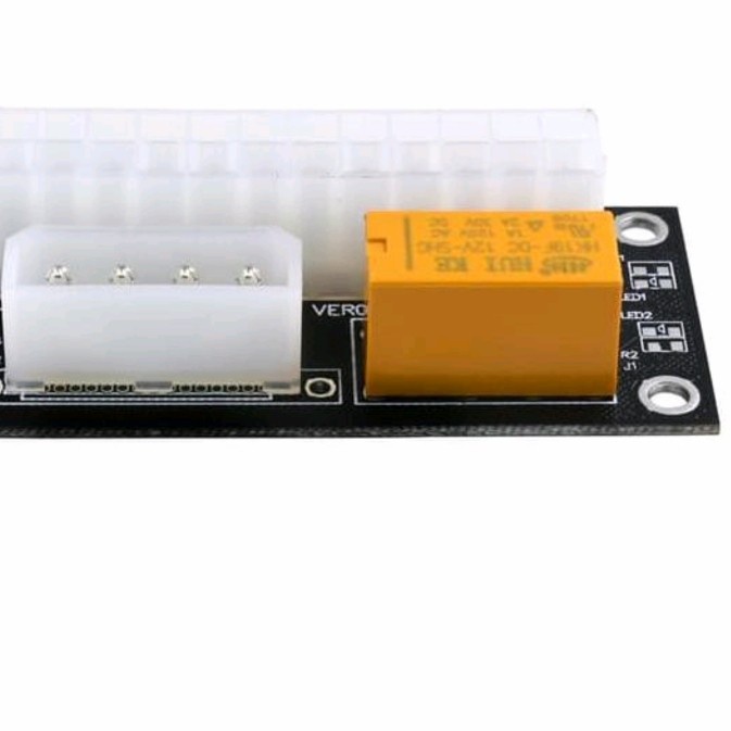 Dual power supply motherboard relay mining mobo multi psu black Molex