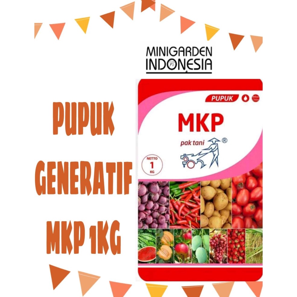 PUPUK MKP 1 KG pemanis buah pupuk generatif buah bunga sayur anti rontok pak tani