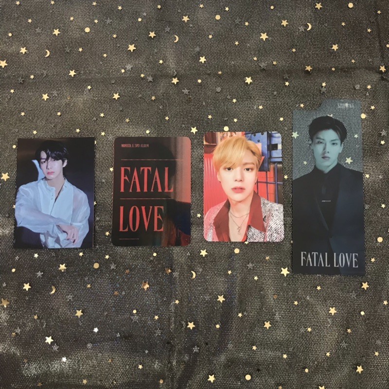 ‼️CLEARANCE SALE‼️Fatal Love Bookmark Shownu Jooheon Hidden Message Hyungwon Lenti Kihyun Monsta X