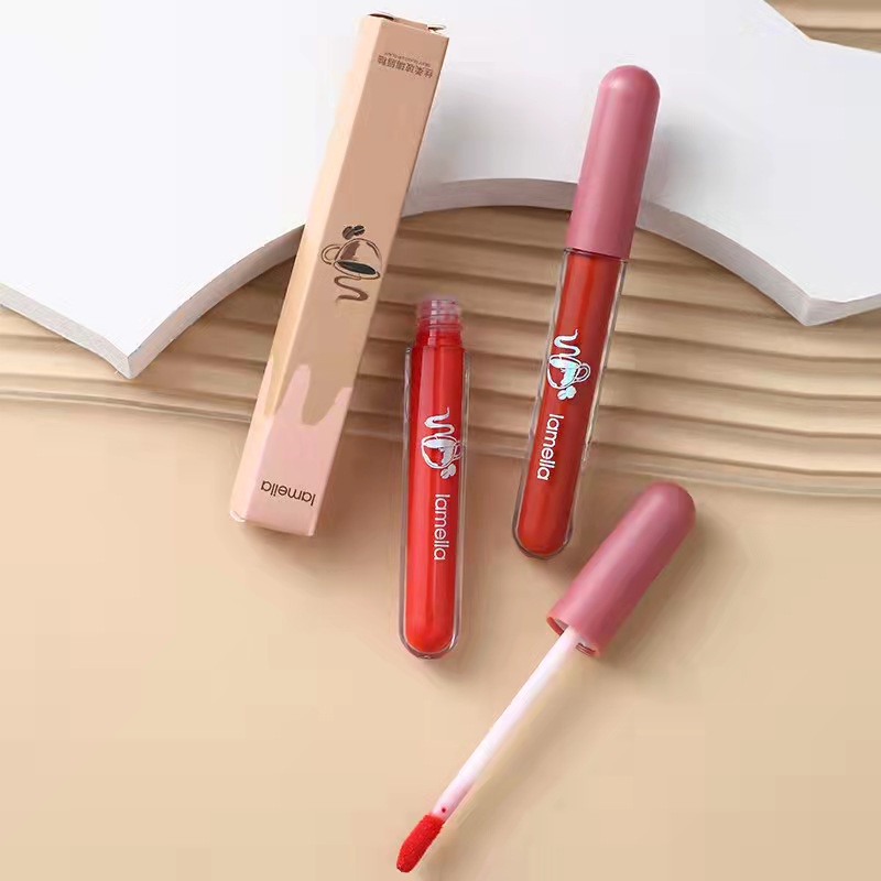 cod★ready★ ready 6 warna lipstik cair glamour matte ringan tahan lama lip gloss Lip Cream import murah globallagilaku