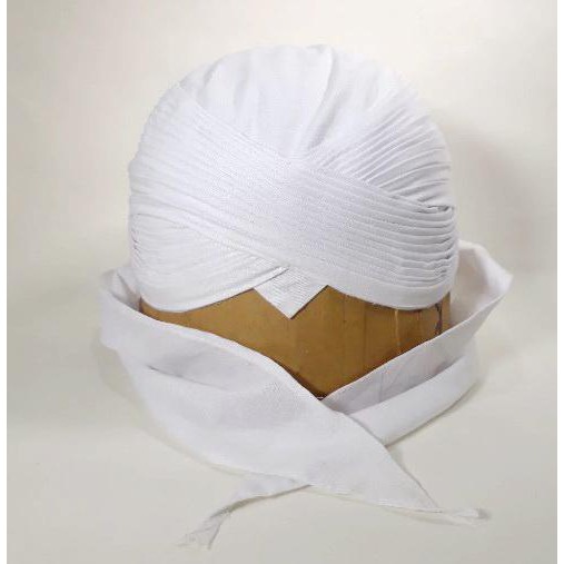 BLANGKON SUNAN KALIJAGA PUTIH POLOS SLIWIR LIPAT