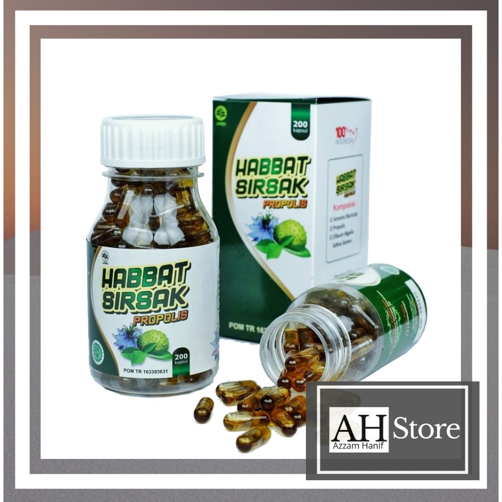 Habbat Sirsak Plus Propolis 200 Kapsul | Herbal Kesehatan