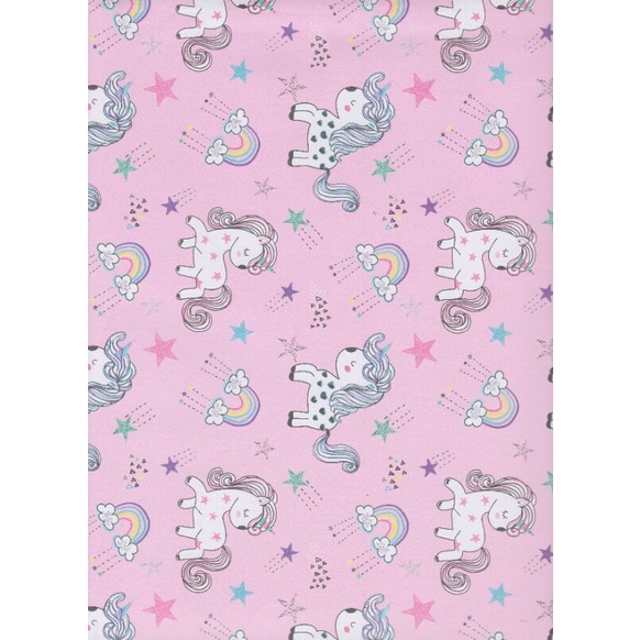 

Kertas Kado Sansan Wawa SW 5859 "Kids/girl/unicorn/pony/rainbow