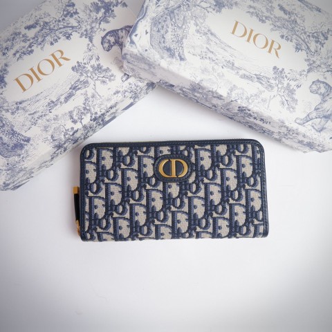 DIOR 30 MONTAIGNE WALLET OBLIQUE JACQUARD