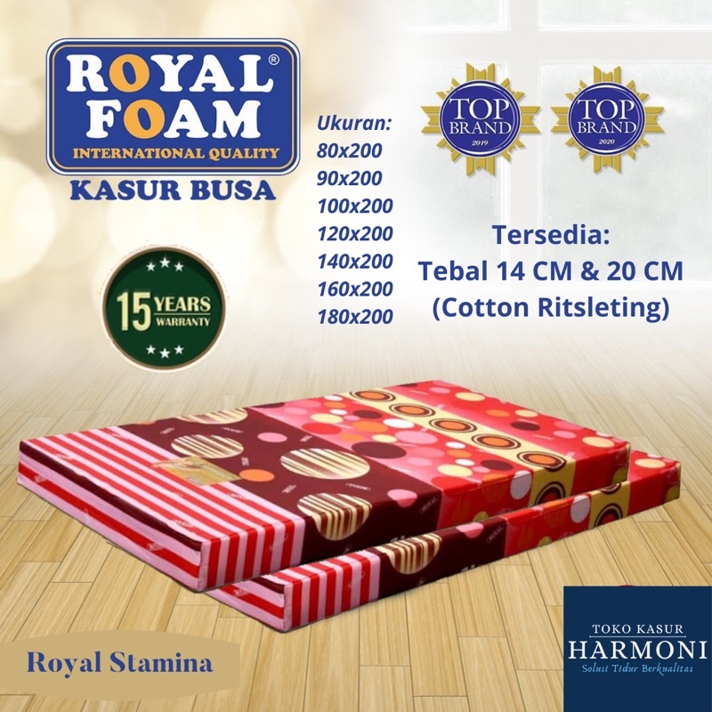 Royal Foam Stamina / Pink Kasur Busa - Tebal 14,5 CM Garansi 15 Tahun Original