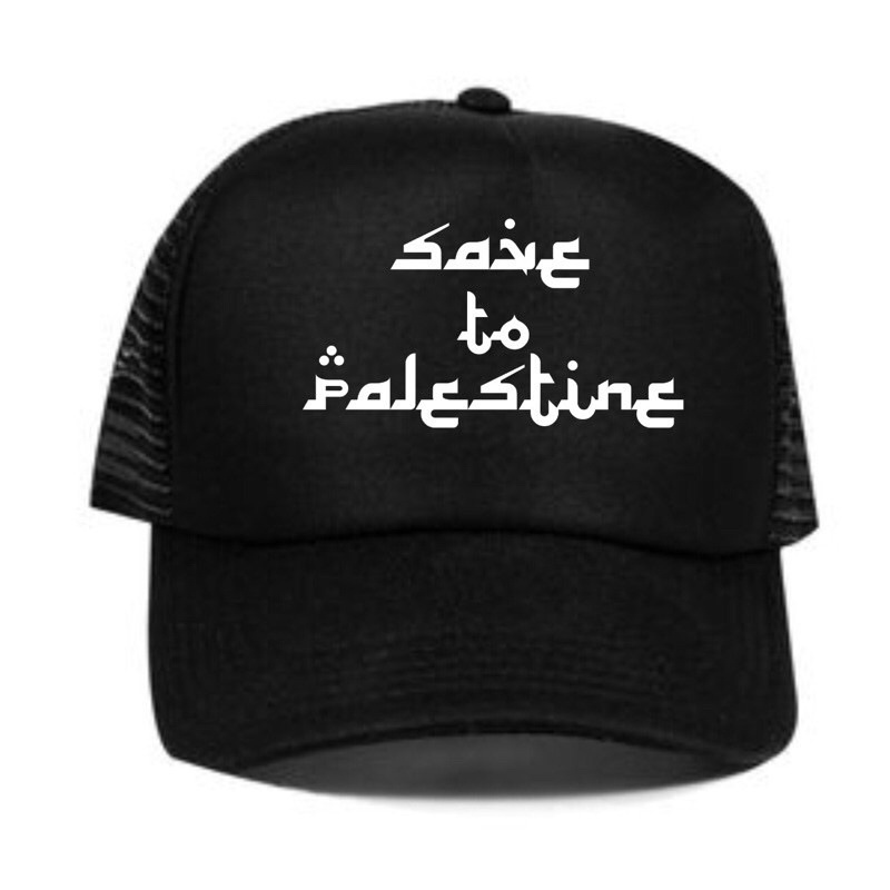 (COD) TERLARIS Topi Trucker Custom Save To Palestine