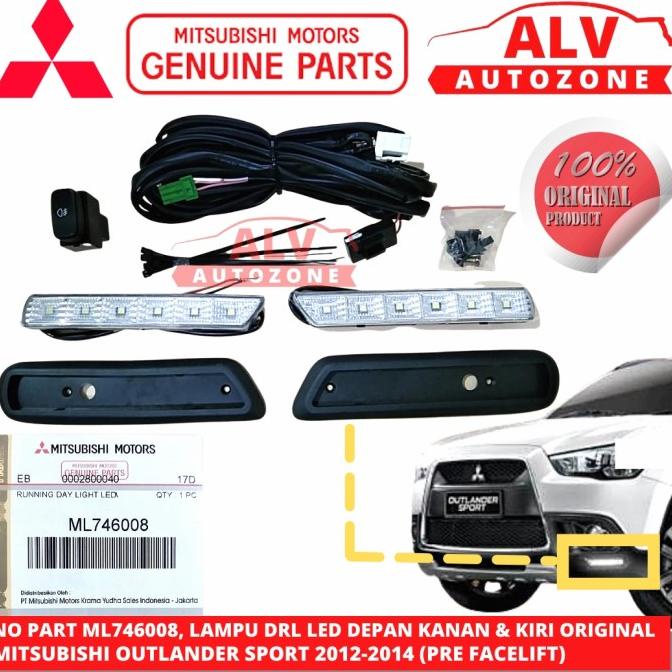 LAMPU DRL LED BUMPER DEPAN 1SET ORIGINAL MITSUBISHI OUTLANDER ML746008