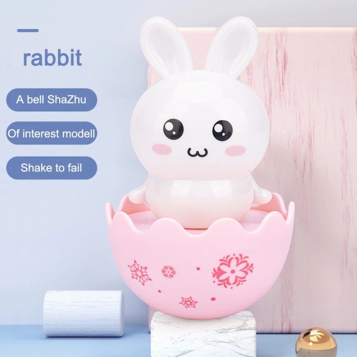 Mainan Edukasi Anak Bayi Telur Tumbler Mainan Boneka Goyang Motif Animal Bentuk Telor Telur Lucu Bisa Goyang