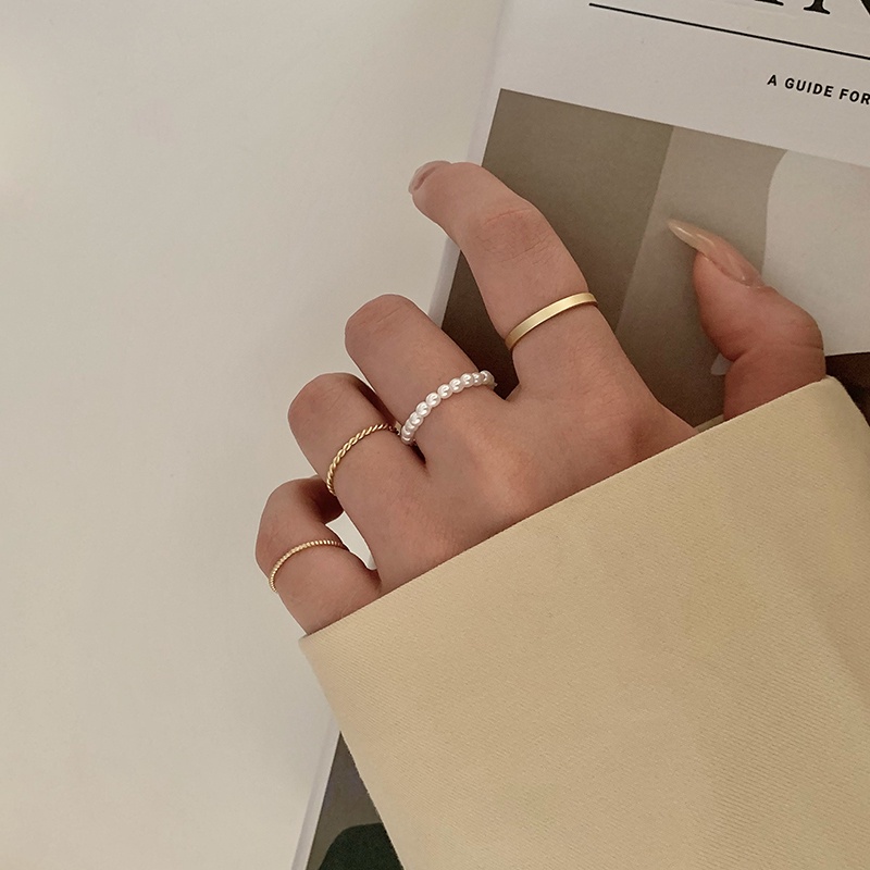 Set Cincin Aneka Bentuk Gaya Harajuku Untuk Wanita