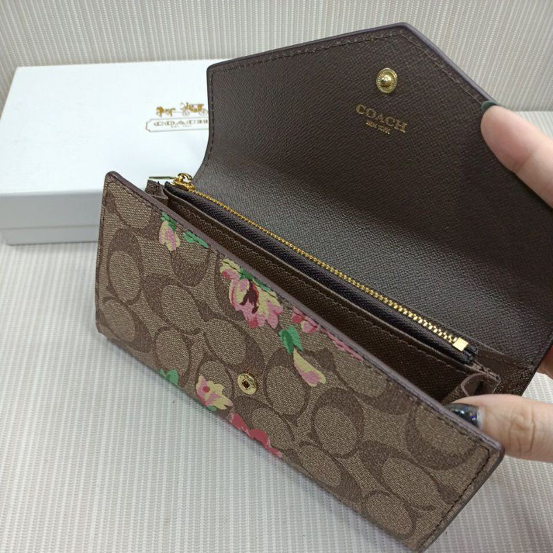 Dompet panjang wanita / envelope flower import