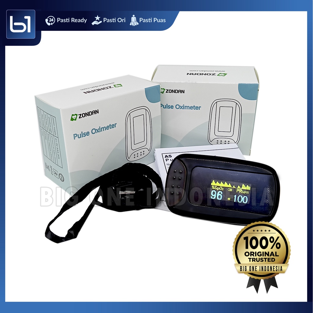 Jual ZONDAN Oxymeter A5 Medical, Alat Saturasi Oksigen Darah, Pulse Oxy