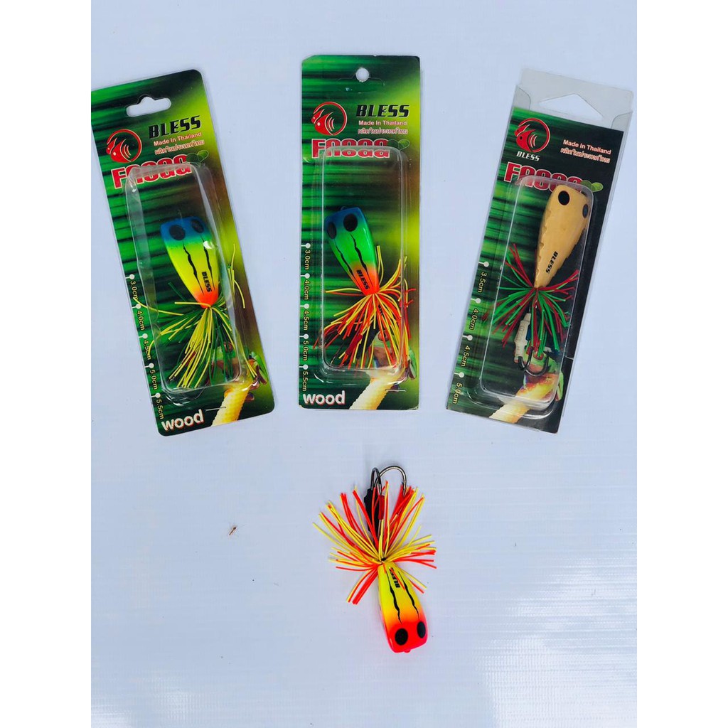 Jump Frog Bless 4cm Thailand Kodok Katak Kayu