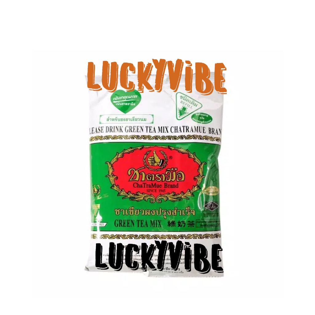 

Thai tea green tea mix cha tra mue Hijau thai tea Thailand 200 gram