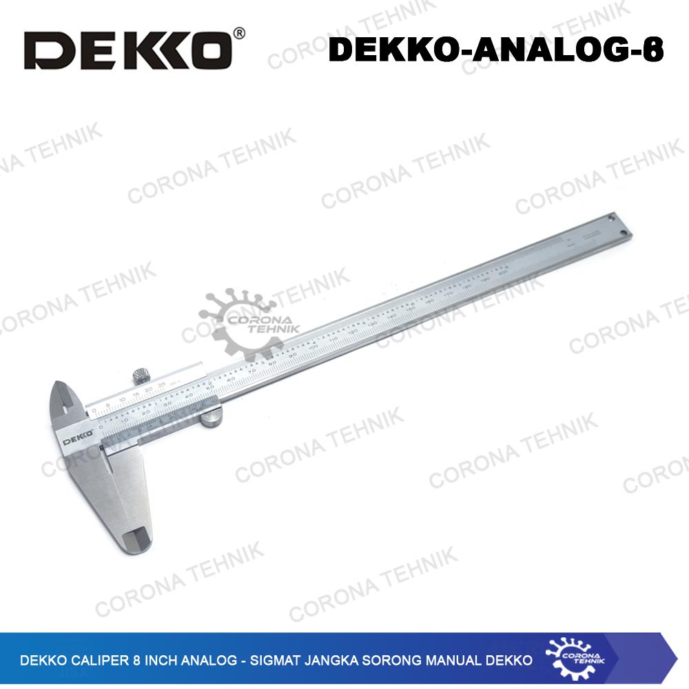 Sigmat Jangka Sorong Manual Dekko - Dekko Caliper 8 Inch Analog