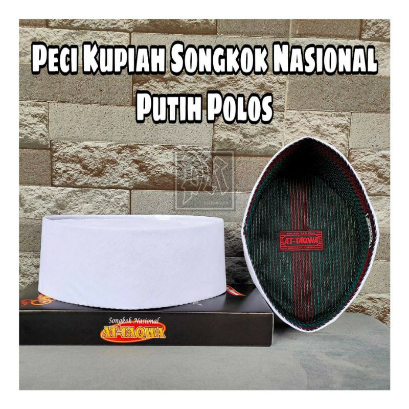 COD Peci Kupya Songkok Nasional Polos Putih