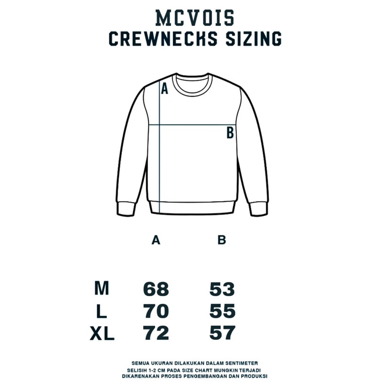 Sweater Crewneck Metal Mc voic pria/cewe Premium Distro