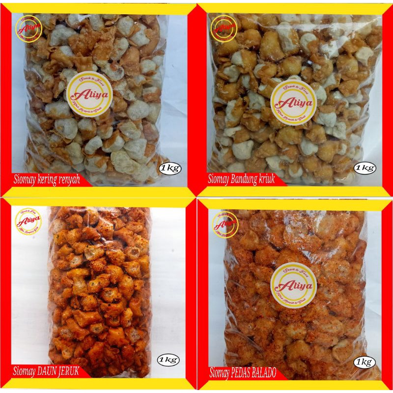 

TERMURAH SNACK CAMILAN SIOMAY mini kering KRIUK / RENYAH / PEDAS BALADO / DAUN JERUK CABAI PEDAS (1kg).Camilan Enak renyah kriuk pedas