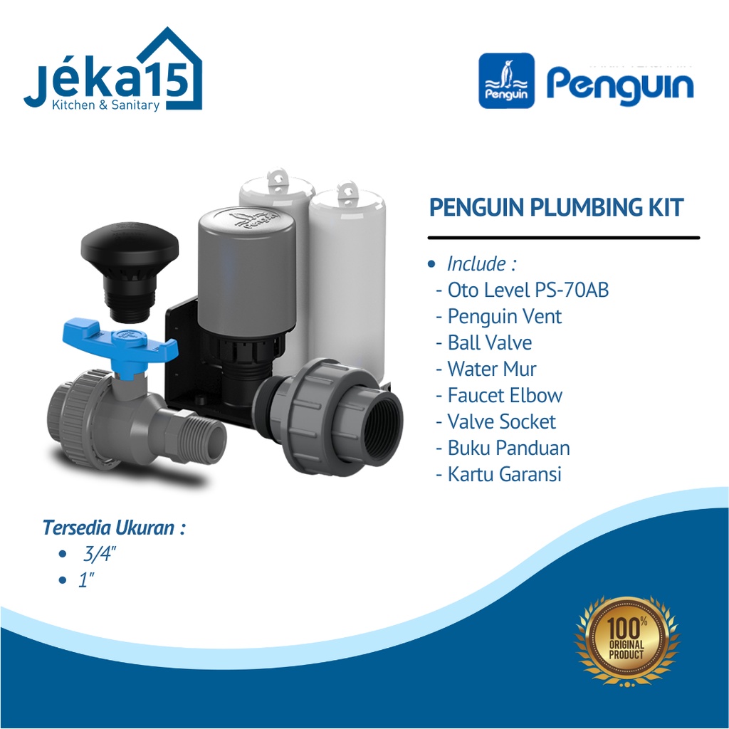 PLUMBING KIT PENGUIN | AKSESORIS TANGKI AIR