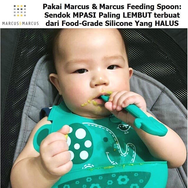 Marcus And Marcus Silicone Feeding Spoon