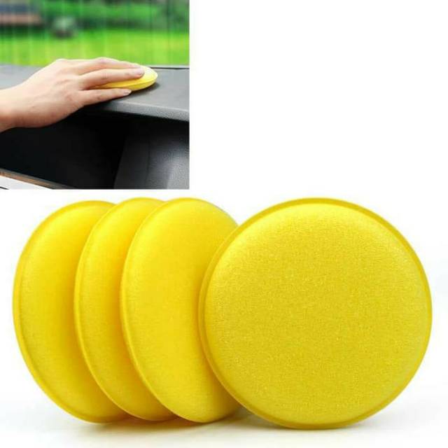 Busa Sponge Applicator Applikator Pad Poles Wax Body Mobil 10Cm Satuan Termurah