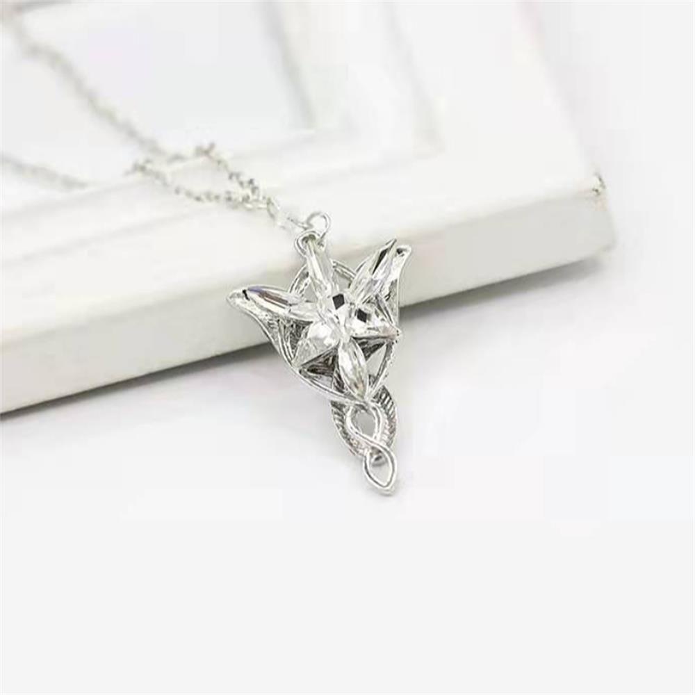 Lily Kalung Kreatif Kalung Alloy Untuk Fans Zircon Pendant