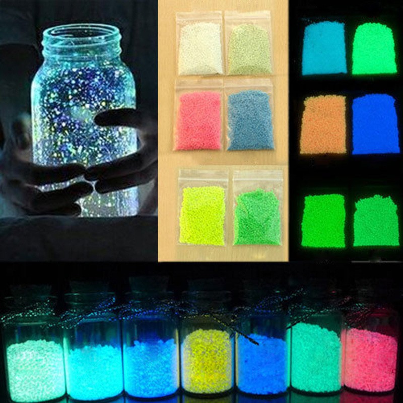 [Bayar Di Tempat]10g / Kantong Pasir Glow In The Dark Fluorescent Glow in The Dark
